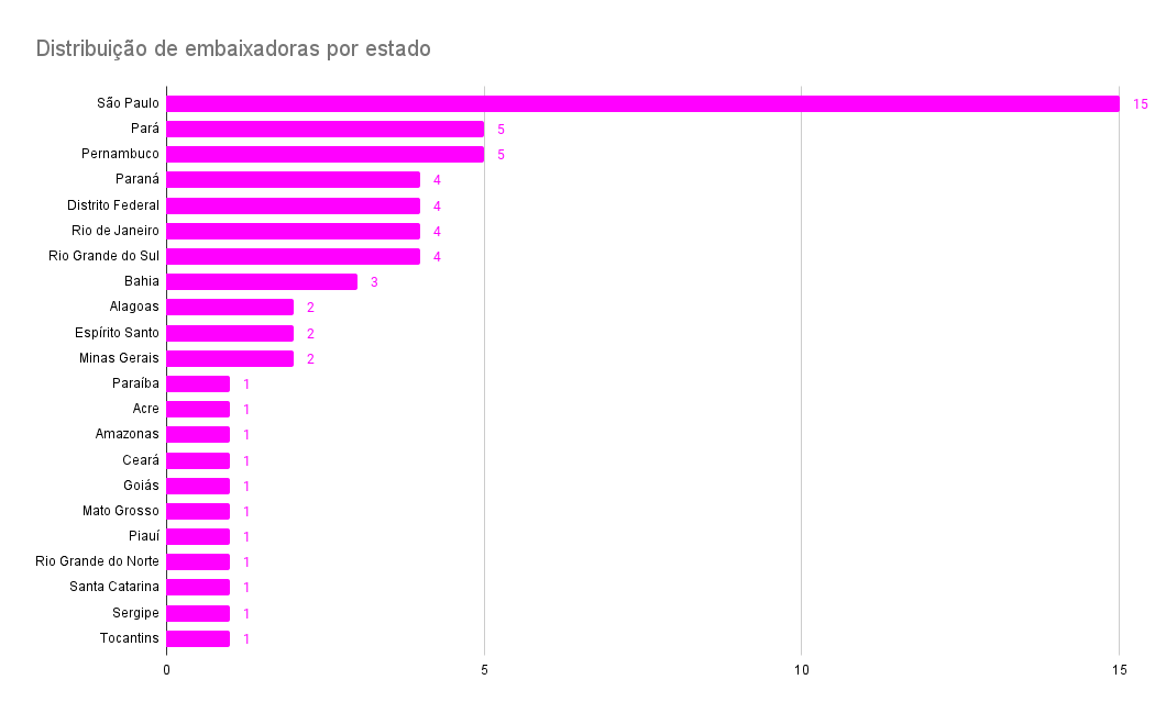 Embaixadoras por estado